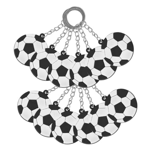 MOBUTOFU 12er Set PVC Fußball Schlüsselanhänger Exquisite Fußball Motive Als Schlüsselanhänger Perfekte Geschenkidee Für Sportliebhaber Und Ideal Für Fußball Partys Und Mitgebsel von MOBUTOFU