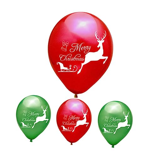 MOBUTOFU 20 Stück 12 Zoll Weihnachtsthema Latexballons Set Bunte Umweltfreundliche Luftballons Für Geburtstag Party Und Heimdekoration Leuchtende Farben Und Pastellene Designs Für von MOBUTOFU