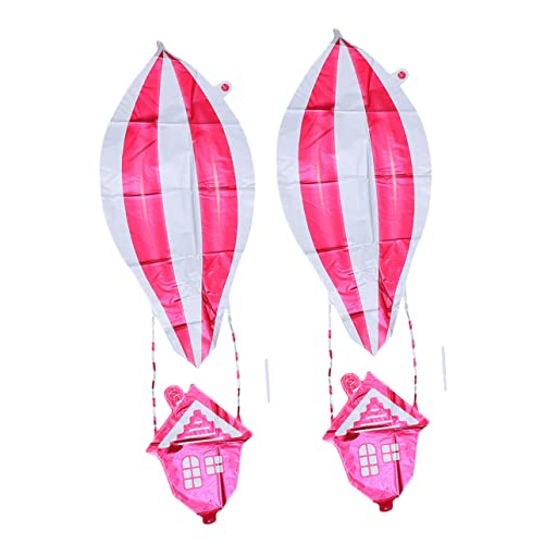 MOBUTOFU 2St Ballon aufblasbares Spielzeug fliegendes Spielzeug Babyspielzeug Flugzeugspielzeug für Jungen Deckendekoration balloons balongas luftbalondeko luftbalons Aluminiumfolie rot von MOBUTOFU