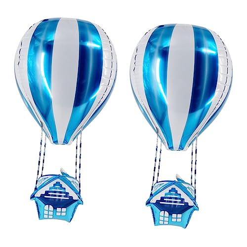 MOBUTOFU 2St Ballon wohnungsdeko wohnraumdeko luftbalondeko balongas luftbalons Flugzeugspielzeug heiße Luft heißes Spielzeug Heißfolienverzierungen Ebene Babyspielzeug Aluminiumfolie von MOBUTOFU