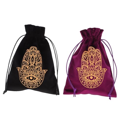 MOBUTOFU 2St Tarot-Tasche karten aufbewahrung tarot zubehör Kordelzugbeutel für Tarotkarten Tarot-Beutel Tarot-Karten Tarot-Aufbewahrungstasche Aufbewahrungstasche für Tarotkarten Flanell von MOBUTOFU