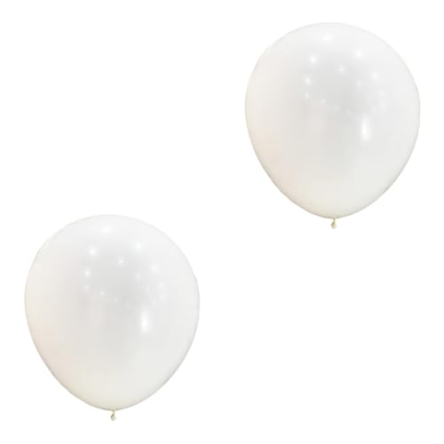 MOBUTOFU 2st Wetterbeobachtungsballon Große Luftballons Gedenkballons Riesige Luftballons Babyballons Riesiger Wasserballon Hochzeitsballons Jumbo-ballons Wetter Ballon Emulsion Weiß von MOBUTOFU