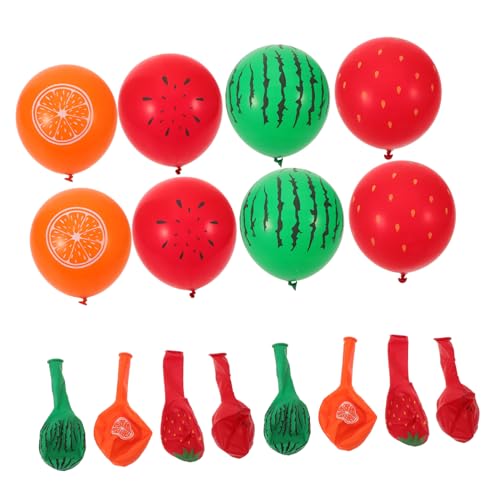 MOBUTOFU 40 Stück Fruchtballons Mit Hawaiianischem Motto Partydekorationen Themenballons Latexballons Hawaiianische Partydekorationen Geburtstagsballons Hawaiianische Partygeschenke von MOBUTOFU