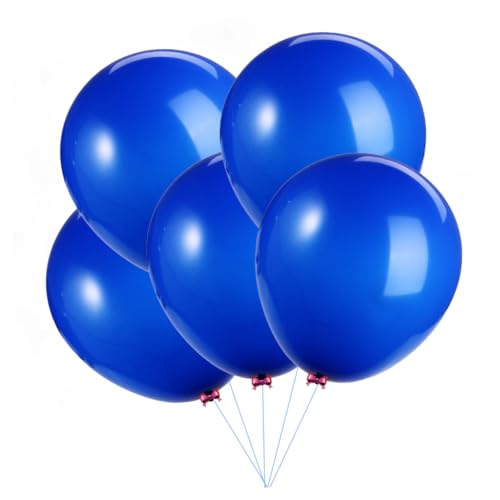 MOBUTOFU 5 Stück 36 Latexballons Hochzeitsdekoration Hochzeitszeremonie Dekorationen Runde Luftballons Partyballons Blau von MOBUTOFU