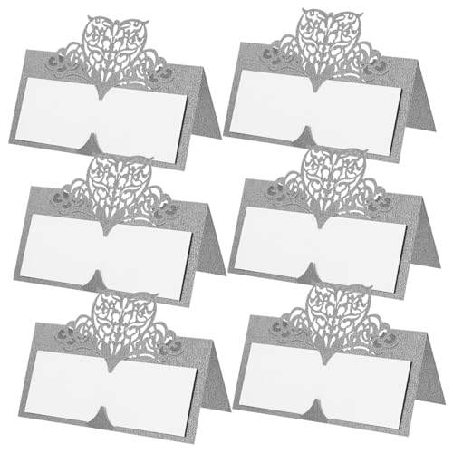 MOBUTOFU 50Pcs Tischschild Karten Papier Zelt Place Karten Hochzeitsplatzkarten Tischnummer Platzieren Karten Für Tischeinstellungen Name Karten Für Tisch Sitzplatz Karten von MOBUTOFU