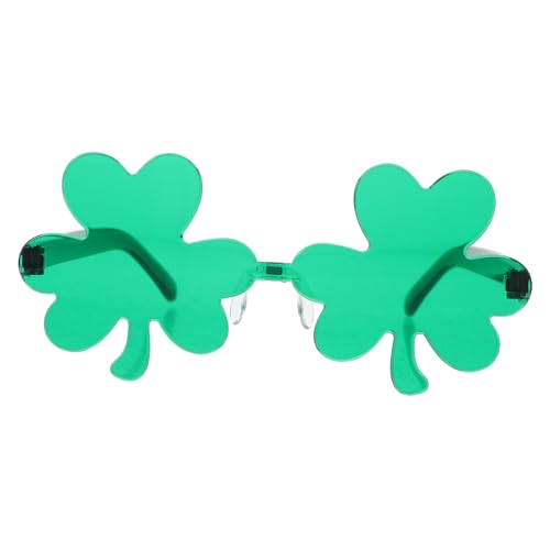 MOBUTOFU 6 Stück Brillen Brillen St Patrick'S Brille Patrick'S Day Brille Festival Brille St Patrick'S Day Partyzubehör Patrick Kostüm Requisiten Randlose Sonnenbrille Grün von MOBUTOFU