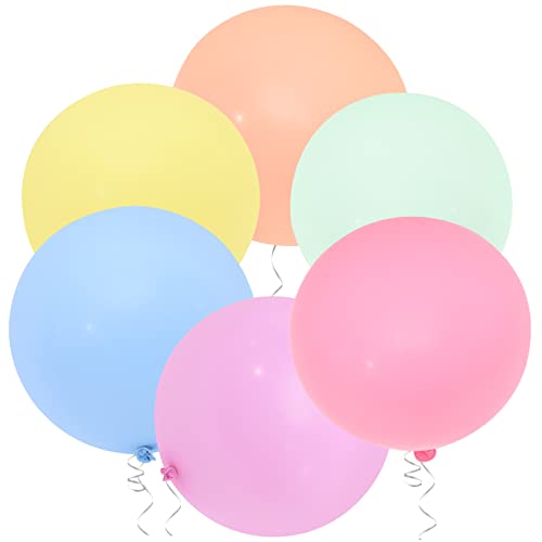 MOBUTOFU 6 Stück Latexballons Hochzeit Partydekorationen Herz Luftballons Neonfarben Requisiten Für Geburtstagsfeier Babyparty Und Events von MOBUTOFU