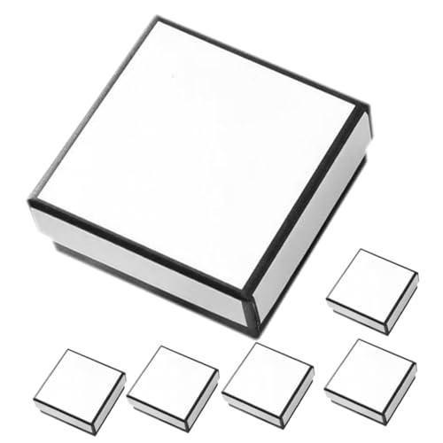 MOBUTOFU 6Er-Box Schmuckschatulle quadratische Geschenkboxen einzelner Ring travel schmuckbox travel jewelry case Schmuck-Geschenkboxen Ohrringboxen Schmuckgeschenk Karton von MOBUTOFU