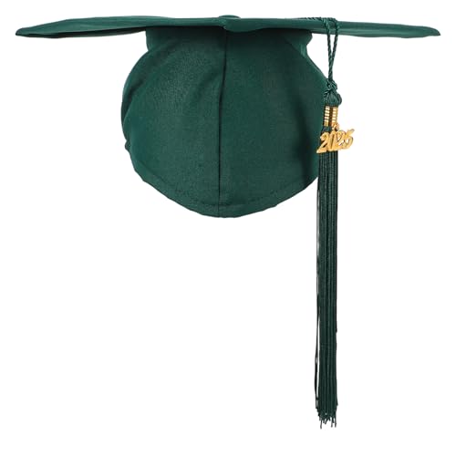 MOBUTOFU Abschlusshutmantel Und Hutstifte Zubehör Abschlusskappen Bronze Kette Undichte Korbfilter Filter Workstation Bracket Kit Graduation Caps Anzug Stifte Hut Dunkelgrüne Polyester von MOBUTOFU