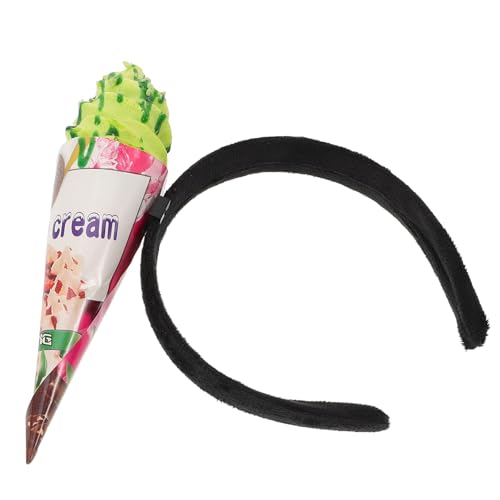 MOBUTOFU Eiscreme Stirnband Requisiten Für Fotokabinen Party Dekorationen Schicke Stirnbänder Cosplay Party Stirnband Party Haar Accessoires Lustige Kopfbedeckung Party von MOBUTOFU