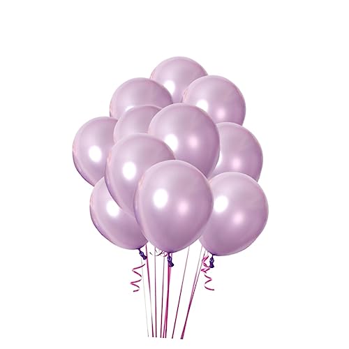 MOBUTOFU Hellviolette 10 Zoll Latexballons 20 Stück Verdickte Perlmuttglänzende Luftballons Für Geburtstagsdeko Party Kindergeburtstag von MOBUTOFU