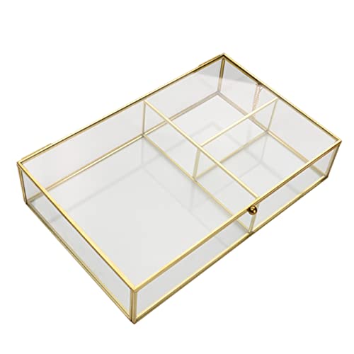 MOBUTOFU Kasten Sortierbox Bügelperlen Glaskasten Vitrine Kosmetik Sortierbox Jewelry Box Übersichtliche Schubladenorganisatoren Schmuckaufbewahrungsorganisator Hartschalen Kosmetikkoffer von MOBUTOFU