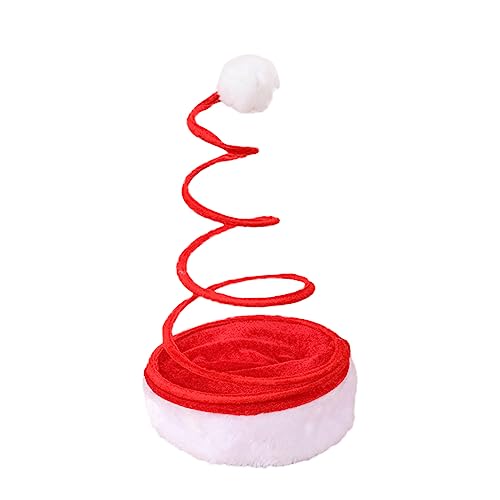 MOBUTOFU Lustige Weihnachtsmannmütze Mit Dekorativen Spiralfedern Origineller Kopfschmuck Für Partys Und Fotoshootings Ideal Für Weihnachtsfeiern Und Festliche Anlässe Unisex Design von MOBUTOFU