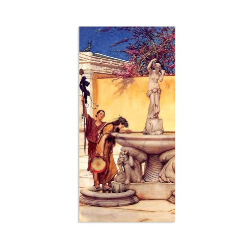 MOBYAT Poster Zwischen Venus und Bacchus von lawrence alma tadema poster,Kunstdruck auf Leinwand Reproduction Famous Paintings Bedroom Home Decoration Canvas Picture60x30cm(24x12in) von MOBYAT