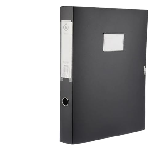 Box Ordner A3-Aktenbox, Finanzbüro-Aktenbox, Aufbewahrungsbox for Buchhaltungsbelege mit großer Kapazität, multifunktionale Aufbewahrung von A3-Papier FüR Die Dokumentenablage(Black) von MOCUC