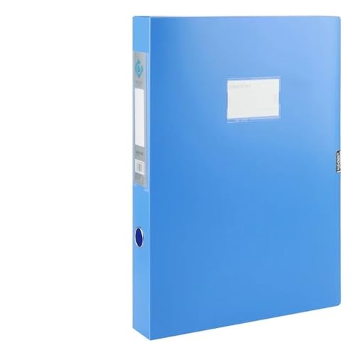 Box Ordner A3-Aktenbox, Finanzbüro-Aktenbox, Aufbewahrungsbox for Buchhaltungsbelege mit großer Kapazität, multifunktionale Aufbewahrung von A3-Papier FüR Die Dokumentenablage(Blue) von MOCUC