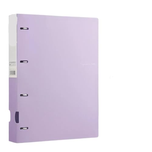 Box Ordner A4-Akten-Sichtbuch, 4-Loch-Bindeordner, wasserdicht, Dokumenten-Ringbuch-Ordner, Büro, Schule FüR Die Dokumentenablage(PURPLE) von MOCUC