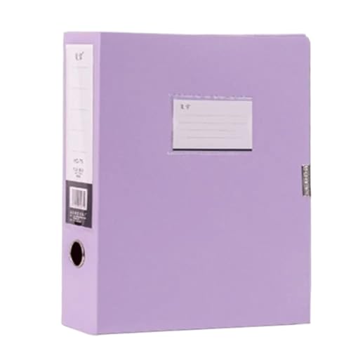 Box Ordner Multifunktionale A4-Datei-Organizer-Box, verdickte Dokumententasche, farbige Kunststoff-Datei, Papier-Organizer, Archive FüR Die Dokumentenablage(Purple) von MOCUC