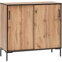 MÖBELPARTNER Schiebetürenschrank 2000, 701516 landhaus-eiche 2 Fachböden 100,1 x 41,0 x 96,6 cm von MÖBELPARTNER