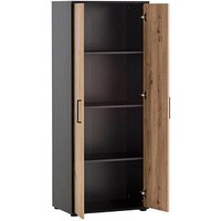 MÖBELPARTNER Aktenschrank Aino, 701866 schwarz 3 Fachböden 65,1 x 41,0 x 163,6 cm von MÖBELPARTNER