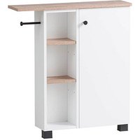 MÖBELPARTNER Badschrank Balto 157453 weiß, wildeiche 70,7 x 17,0 x 76,8 cm von MÖBELPARTNER