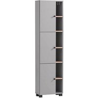 MÖBELPARTNER Badschrank Balto 157482 platingrau 44,9 x 23,4 x 167,6 cm von MÖBELPARTNER