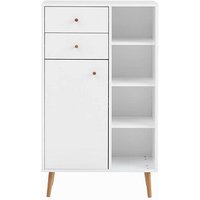 MÖBELPARTNER Badschrank Jonte 148442 kreideweiß 67,1 x 33,1 x 118,9 cm von MÖBELPARTNER