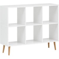 MÖBELPARTNER Bücherregal Jonte kreideweiß 104,3 x 33,0 x 86,5 cm von MÖBELPARTNER