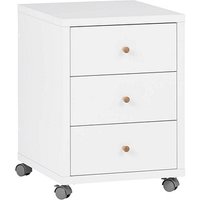 MÖBELPARTNER Jonte Rollcontainer kreideweiß 3 Auszüge 42,0 x 44,1 x 58,8 cm von MÖBELPARTNER