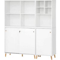 MÖBELPARTNER Regalschrank 500, 701808 weiß 151,05 x 41,0 x 168,7 cm von MÖBELPARTNER