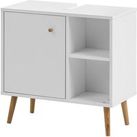 MÖBELPARTNER Waschbeckenunterschrank Jonte 148441 kreideweiß 65,3 x 33,1 x 64,8 cm von MÖBELPARTNER