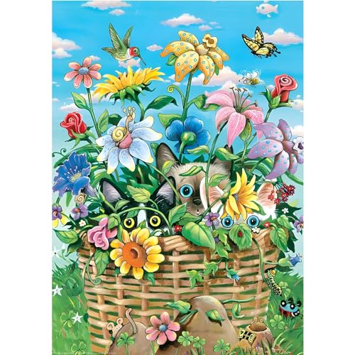 MOGTAA Blumen Diamond Painting Erwachsene, 5D Tiere Diamant Painting Bilder für Erwachsene Anfänger, DIY Diamond Art Landschaft Diamant Malerei Bilder für Home Dekor 30x40cm von MOGTAA