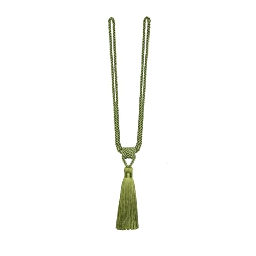 MOHUIED Raffhalter FüR VorhäNge 1PC Curain Tiebacks with Tassel Curtain Clips Rope Tie Backs Holdbacks Home Accessories Decorative(Green) von MOHUIED