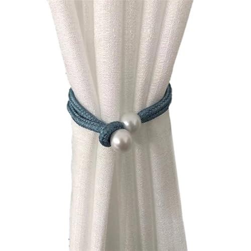 MOHUIED Raffhalter FüR VorhäNge 1Pc Pearl Buckle Curtain Clip Adjustable Pull-Out Rope Tie Back Curtain Holdbacks for Drapes Decoration(8) von MOHUIED