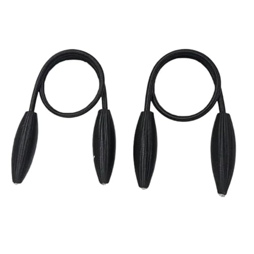 MOHUIED Raffhalter FüR VorhäNge 2pcs/Set Curtain Tiebacks Arbitrary Shape Twist Alloy Hanging Belts Ropes Curtain Holdback Curtain Accessoires(Black) von MOHUIED