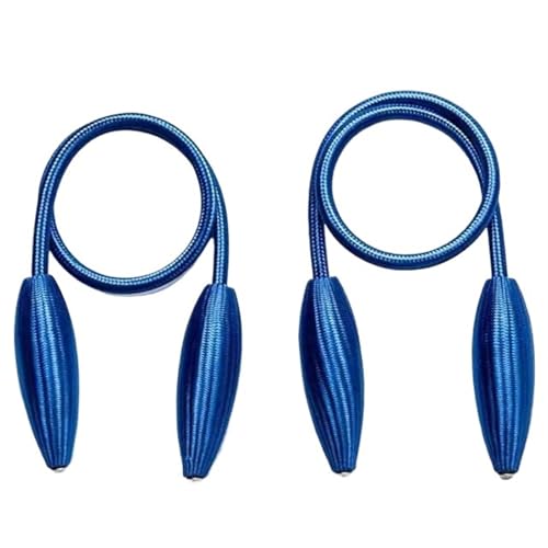 MOHUIED Raffhalter FüR VorhäNge 2pcs/Set Curtain Tiebacks Arbitrary Shape Twist Alloy Hanging Belts Ropes Curtain Holdback Curtain Accessoires(Blue) von MOHUIED