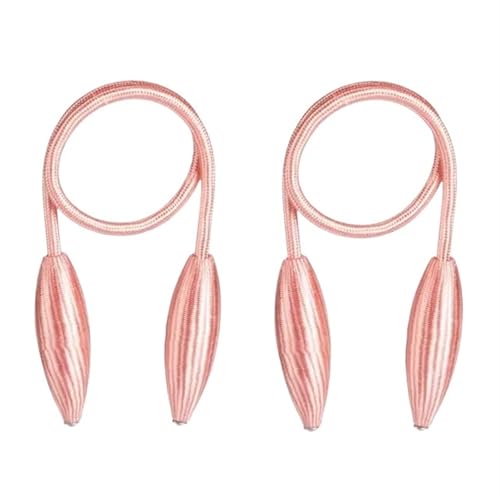 MOHUIED Raffhalter FüR VorhäNge 2pcs/Set Curtain Tiebacks Arbitrary Shape Twist Alloy Hanging Belts Ropes Curtain Holdback Curtain Accessoires(Pink) von MOHUIED