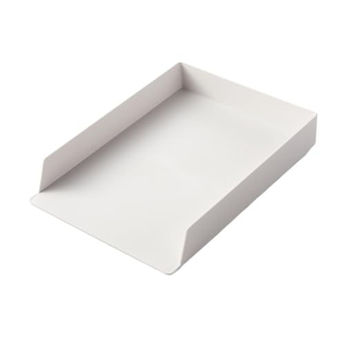 MOHUIED Zeitschriften Halter A4-Papier-Organizer, Dokumententasche, Büro, Tisch, Schreibtisch, Aufbewahrung, Füllung, Aktenbox, Halter, Kunststoff-Aufbewahrungsbox(White A) von MOHUIED