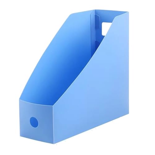 MOHUIED Zeitschriften Halter Desktop-Dateiordner, Buch, Zeitschriftenhalter, Schreibtisch, Dokument, Papier, vertikale Aufbewahrung, Organizer, Ständer, Regal(Blue) von MOHUIED