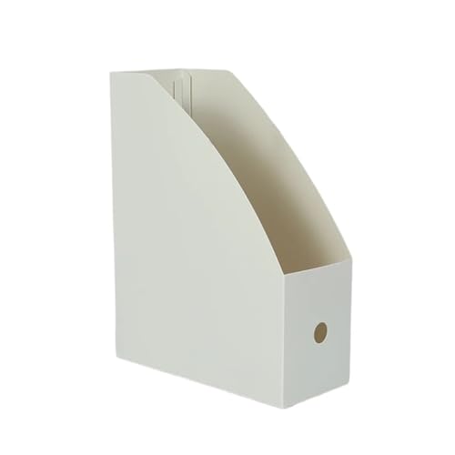 MOHUIED Zeitschriften Halter Desktop Faltbare Dokumente Buch Sortierung Aufbewahrungsbox große Kapazität Regale Bürobedarf(Beige) von MOHUIED