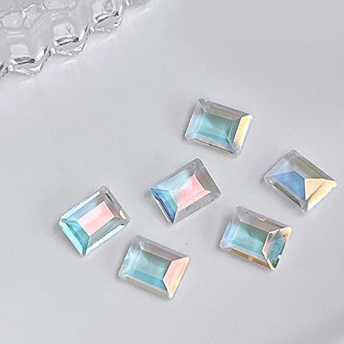 10 x 3D-Nagelkunst-Strassstein-Nieten, luxuriöse Kristall-Diamanten, Juwelen, Steine, Dekorationen, Handwerk von MOIDHSAG