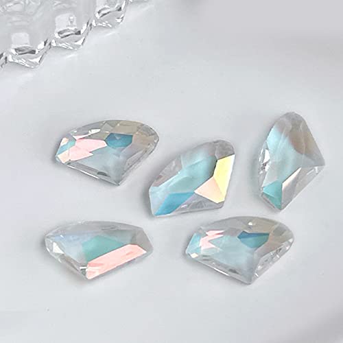 10 x 3D-Nagelkunst-Strassstein-Nieten, luxuriöse Kristall-Diamanten, Juwelen, Steine, Dekorationen, Handwerk von MOIDHSAG