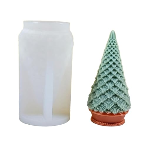 3D-Weihnachtsbaum-Silikonform, Aromatherapie, Gips, Seife, Harz, Kuchen-Backformen, Heimdekoration, Festival-Geschenke von MOIDHSAG