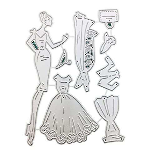 Stanzform Kleid Stanzform Stanzvorlage Sammelalbum Album Papierkarte von MOIDHSAG