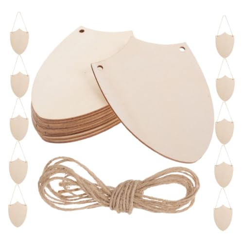 MOKKHNB 20 Stück Unfertige Holzschildchen für Diy Bastelprojekte Blanko Holzornamente Naturholz für Heimdekoration Ritter Mottopartys und Mittelalterliche Feste MOKKHNB 20 Stück Unfertige Holzschildchen für Diy Bastelprojekte Blanko Holzornamente Naturholz für Heimdekoration Ritter Mottopartys und Mittelalterliche Feste von MOKKHNB
