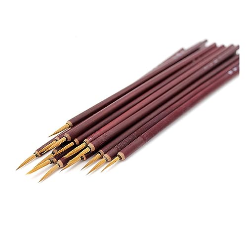 MOKLYF 6 Teile/Satz Kurze Pinsel Spitze Linie Zeichnung Stift DIY Digitale Malerei Kunst Schlaganfall Häkeln Stift Malerei Pinsel( von MOKLYF