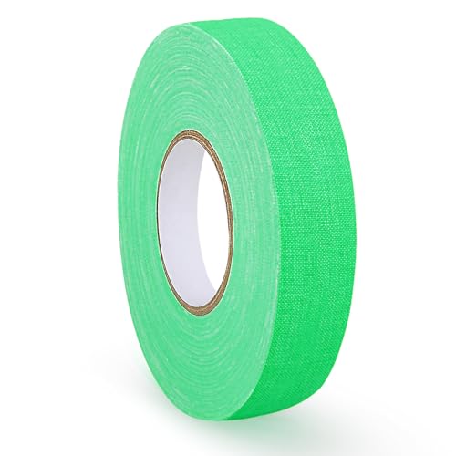 MOLEDINO Fluoreszierendes Neon Klebeband 20mm x 25m, Gewebeband Neon UV Schwarzlicht Gewebe Tape Gaffer Tape, Grün von MOLEDINO