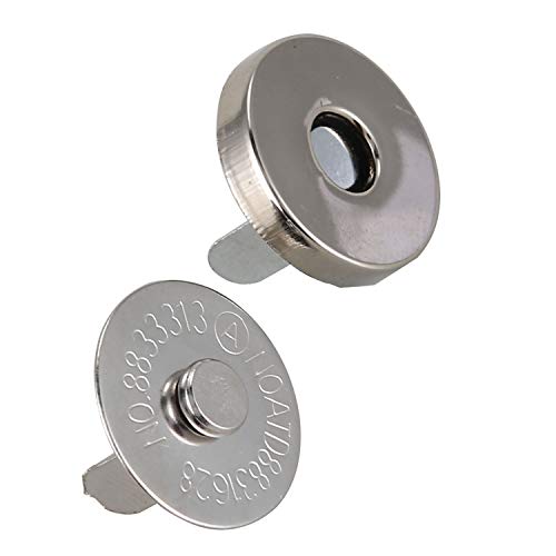 MOLERRI 20 Setw Magnet Knopf Verschluss Druck Knöpfe 18Mm - perfekt Zum Nähen, Basteln, Geldbörsen, Kleidung, Leder von MOLERRI