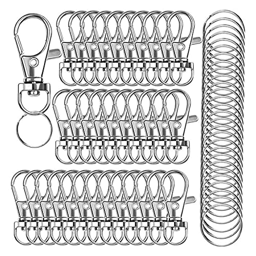 120 x Karabinerverschlüsse aus Legierung, Schlüsselanhänger, Flexibilitätshaken, Schmuck für Jeans, Röcke, Taschen von MOLKASIA