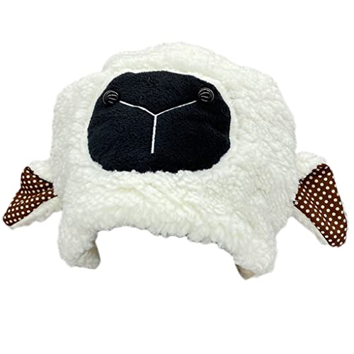 MOLKASIA Fashion Baotou Halloween Warm Cartoon Lamb Hat Stuffed Animal Headgear Winddicht Eltern-Kind-Requisiten von MOLKASIA